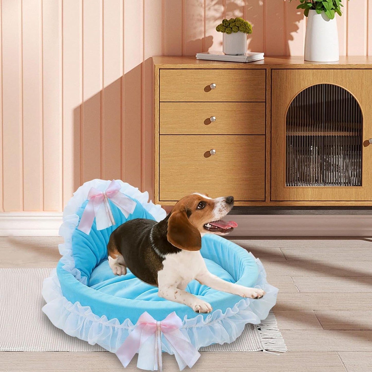 Lit Pour Chien - CuteLaceDogBed™ - Bleu - Dogscie