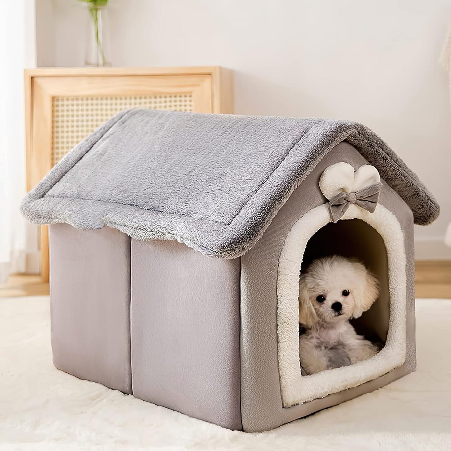 Niche Chien - ComfortableDogHouse™ - Gris Lapin - Dogscie