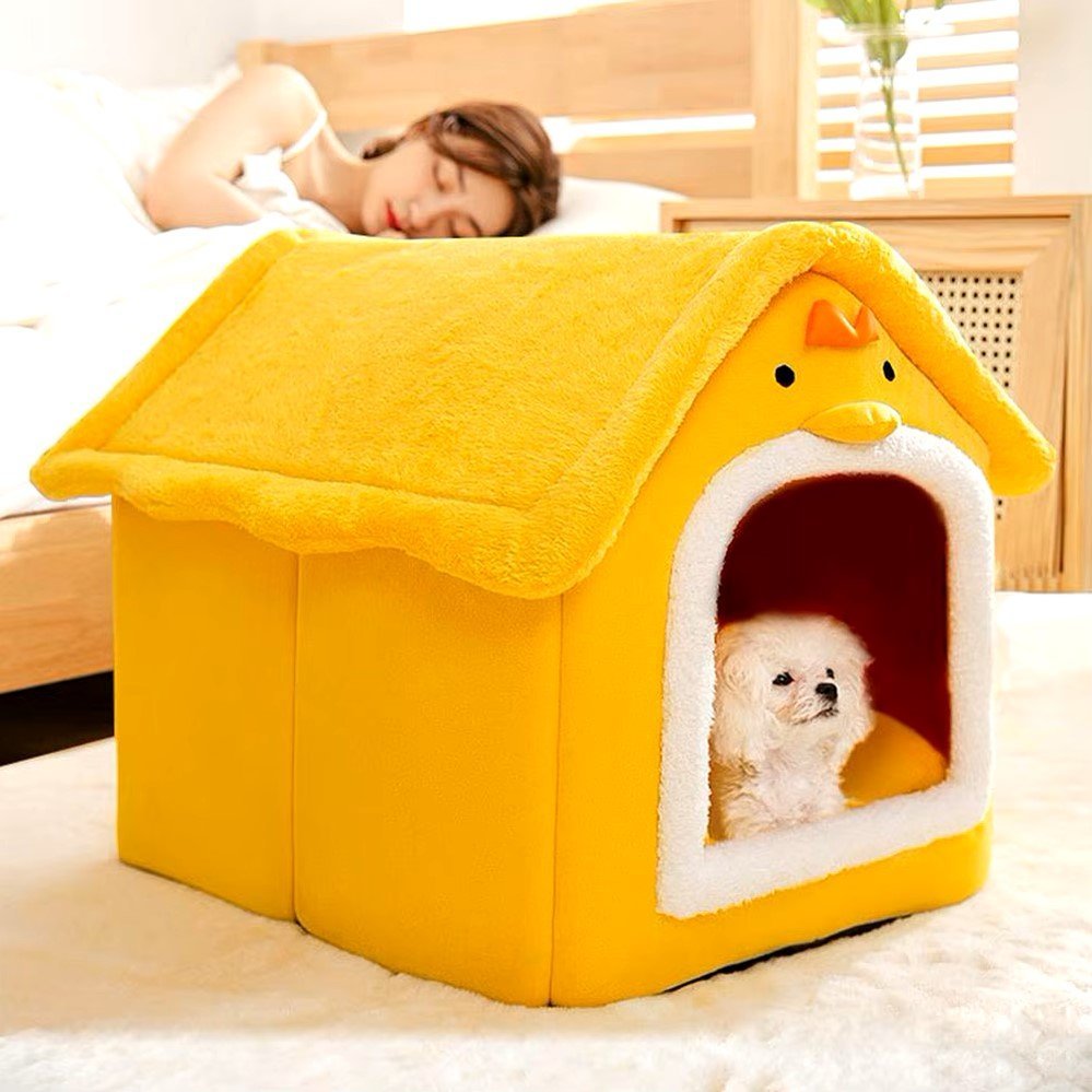 Niche Chien - ComfortableDogHouse™ - Jaune Poussin - Dogscie