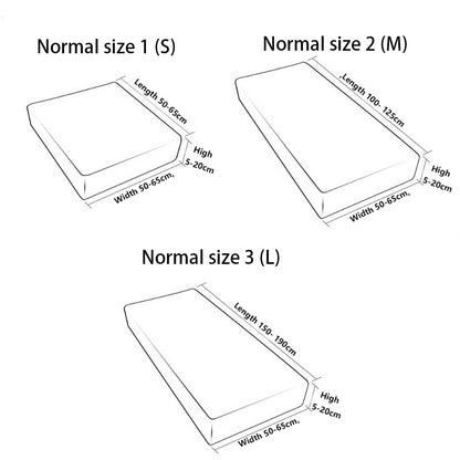 Protection canapé croquis avec mesures pour taille normal