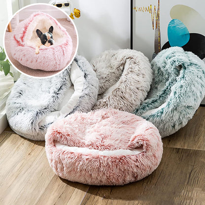 Panier chien placer dans un coin  en couleurs offerte gris rose gris-marron vert