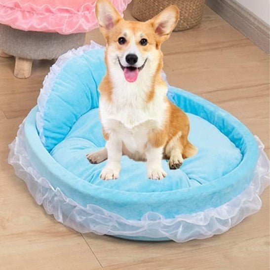 Lit Pour Chien - CuteLaceDogBed™ - Bleu - Dogscie