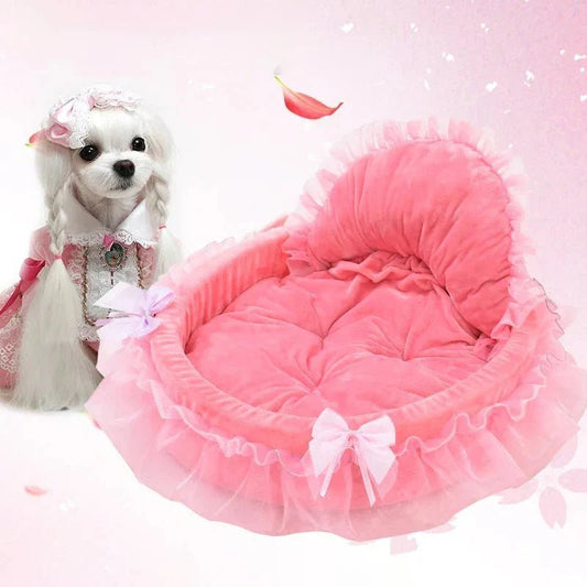 Lit Pour Chien - CuteLaceDogBed™ - Rose - Dogscie