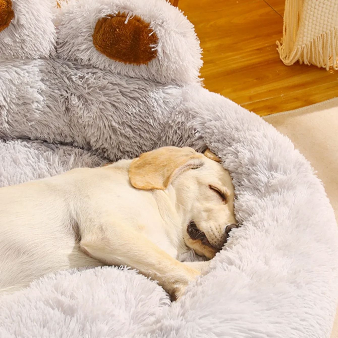 Lit pour Chien - FluffyDogBed™ - Gris - Dogscie