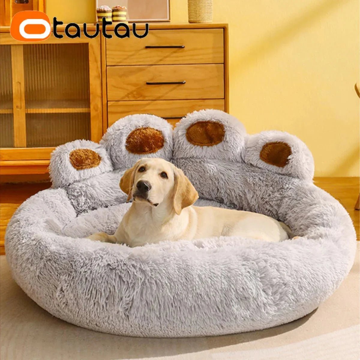 Lit pour Chien - FluffyDogBed™ - Gris - Dogscie
