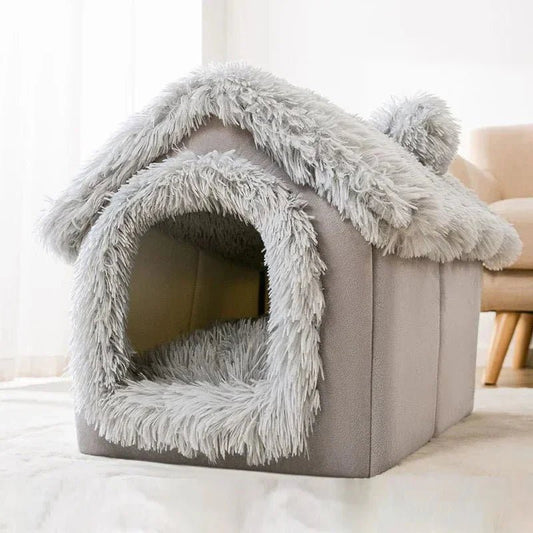 Niche Chien - ComfortableDogHouse™ - Gris Fourrure - Dogscie