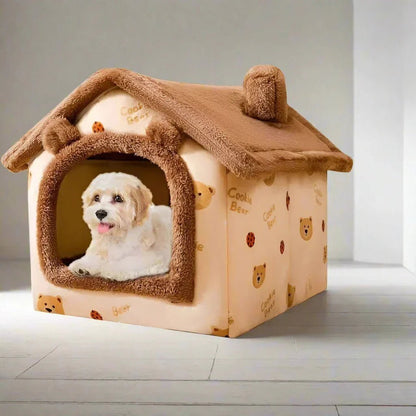 Niche Chien - ComfortableDogHouse™ - Marron Ours - Dogscie