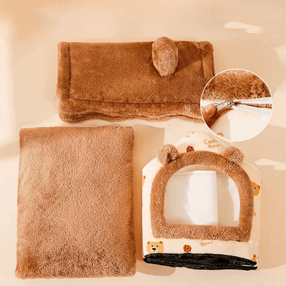 Niche Chien - ComfortableDogHouse™ - Marron Ours - Dogscie