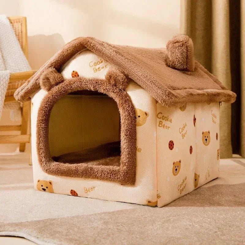 Niche Chien - ComfortableDogHouse™ - Marron Ours - Dogscie