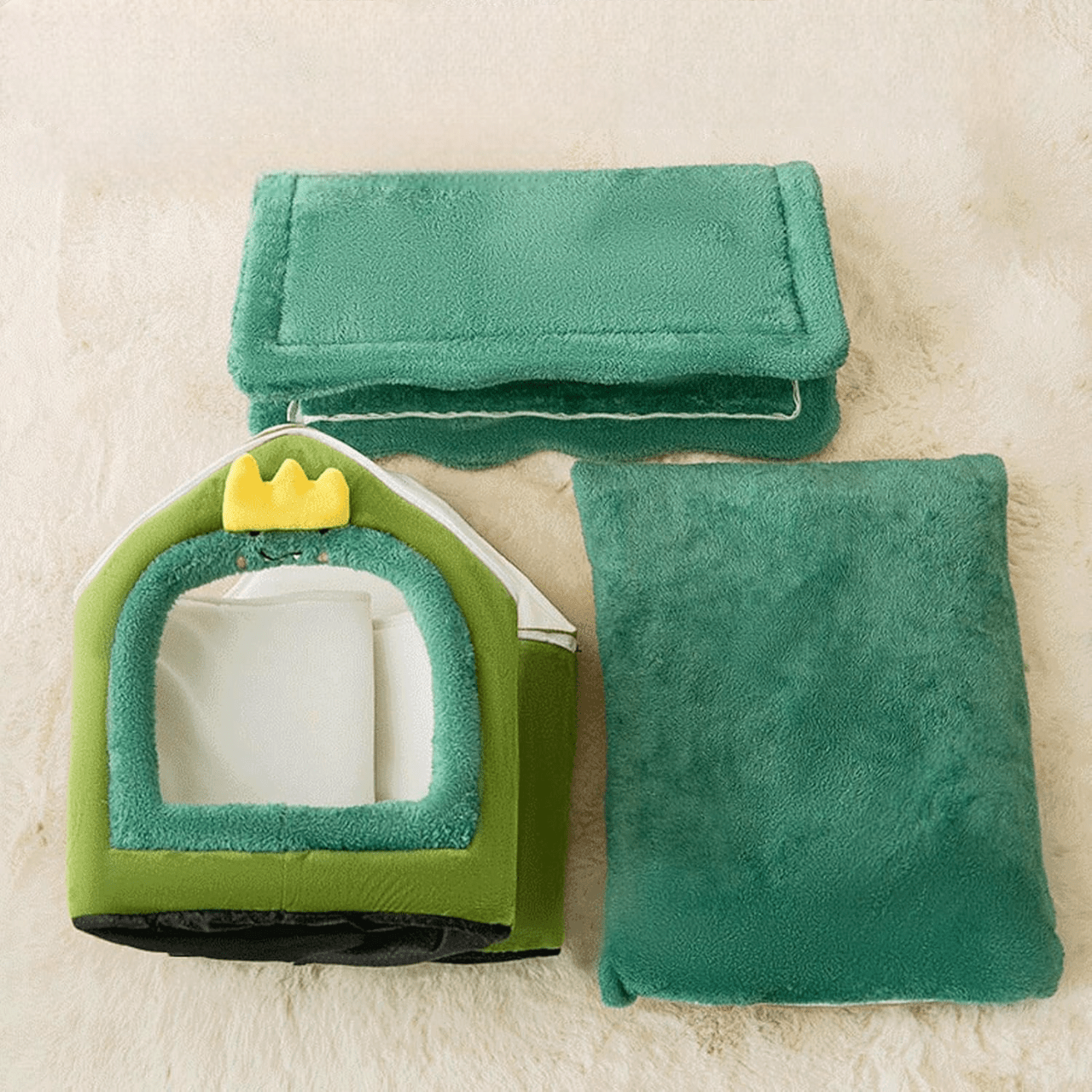 Niche Chien - ComfortableDogHouse™ - Vert Dinosaure - Dogscie