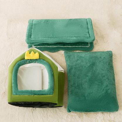 Niche Chien - ComfortableDogHouse™ - Vert Dinosaure - Dogscie