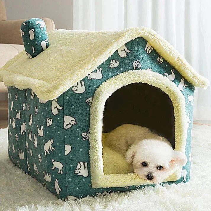 Niche Chien - ComfortableDogHouse™ - Vert Ours - Dogscie