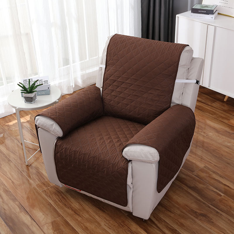 Protection canapé  café vide sur fauteuil d'appoint ou inclinable blanc