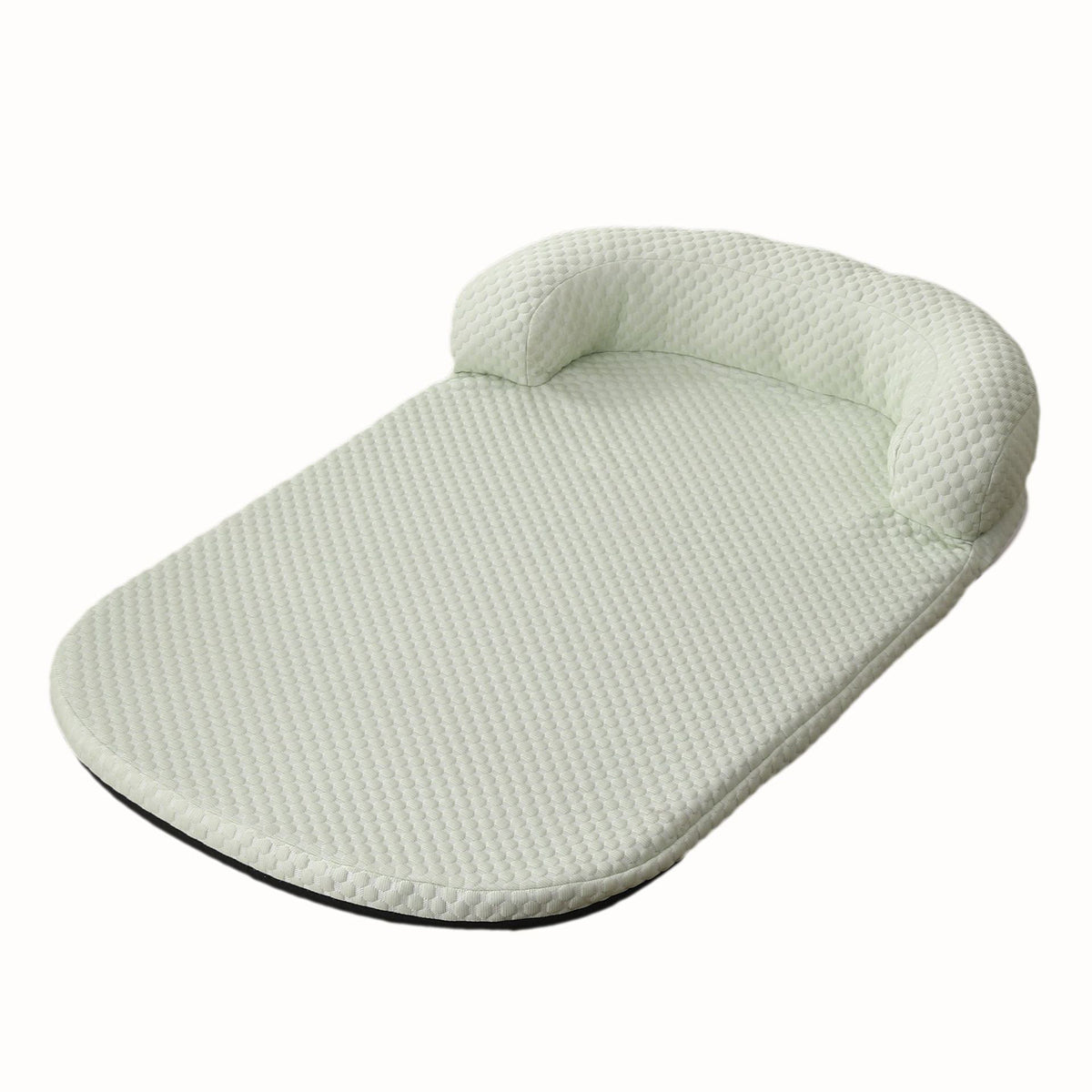 Tapis rafraichissant Chien vert vide sur fond blanc
